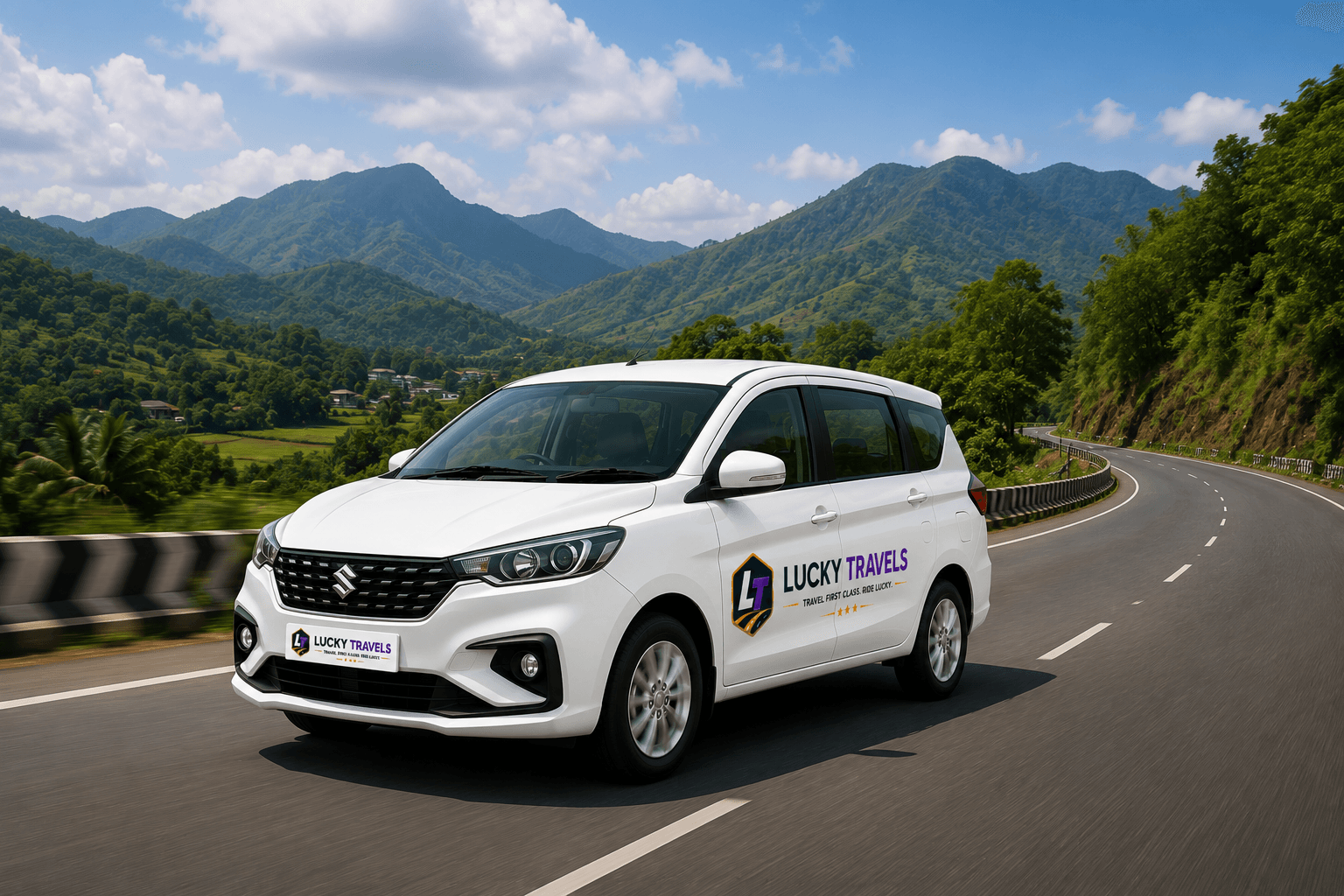 Outstation Packages with Lucky Travels Premium Ertiga