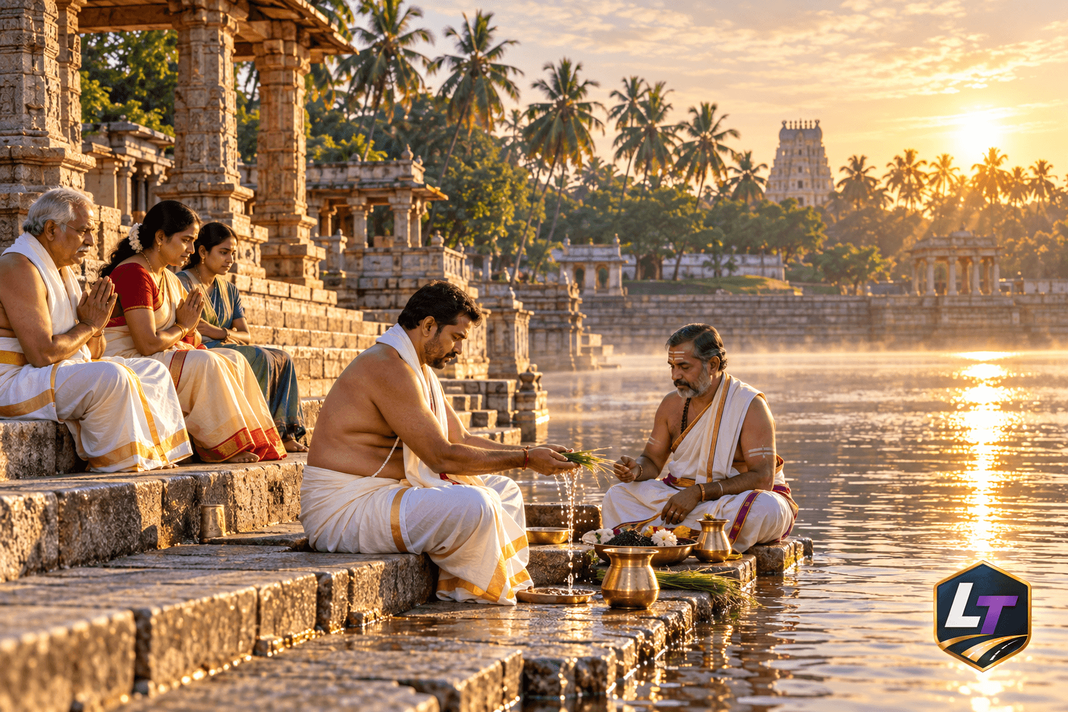 Paschima Vahini Srirangapatna Pitru Paksha Tarpanam Ritual Ghats