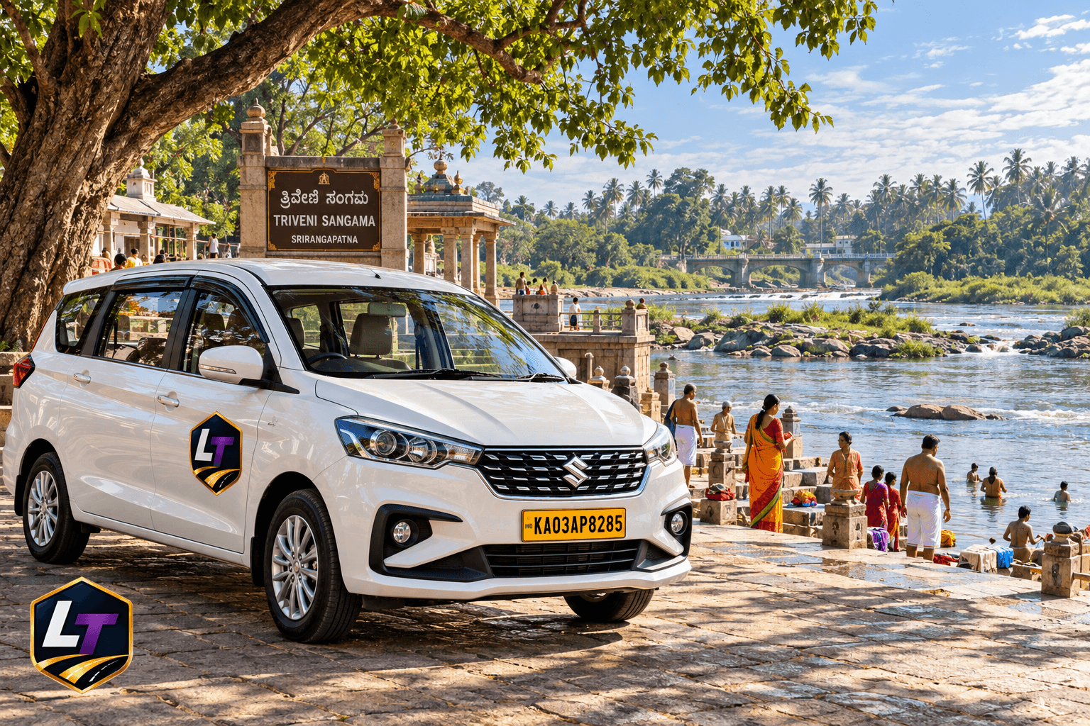 Triveni Sangama Srirangapatna Ertiga Cab Standby